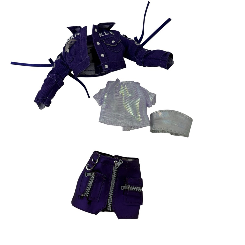 Krystal‎ Bailey Rainbow Junior High 9" Fashion Doll Outfit Purple Jacket Skirt
